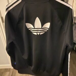 Adidas Black Apparel with Blue Label